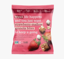 Load image into Gallery viewer, B'cuz bites. Strawberry-mallow Granola Bites