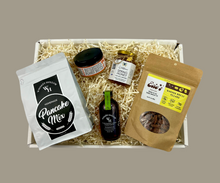 Load image into Gallery viewer, Pancake Breakfast Gift Box. Local Breakfast Gift Box. Taste Local Eats Gift Box 
