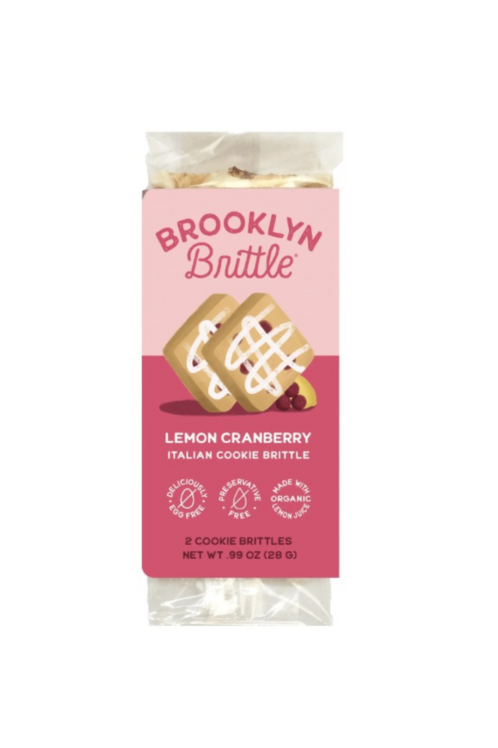 Brooklyn Brittle Lemon Cranberry Italian Cookie Brittle Bar