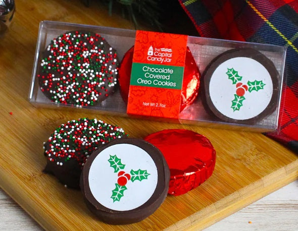 Holiday Chocolate Covered Oreos by Capital Candy Jar