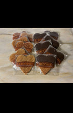 Load image into Gallery viewer, Stroopies. Authentic Dutch Stroopwafels. Heart Shaped Stroopwafel
