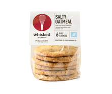 Load image into Gallery viewer, Whisked by Jenna. Salty Oatmeal Cookies. Soft and chewy oatmeal cookies sprinkled with kosher salt
