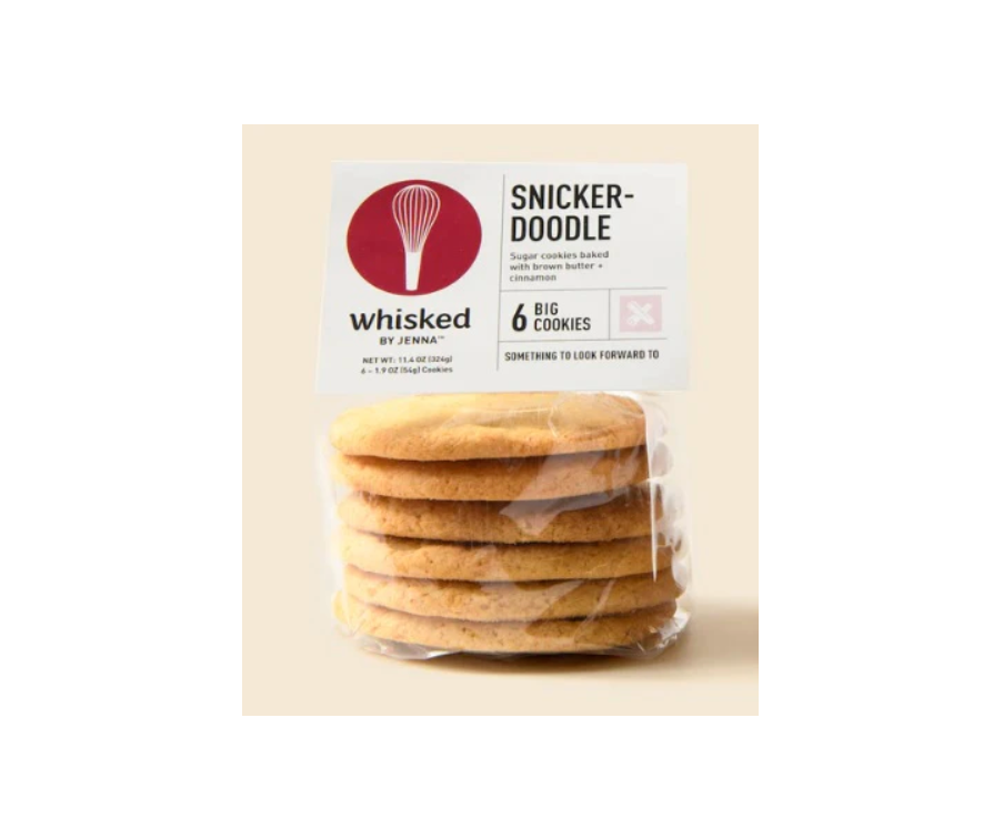 Whisked by Jenna. Snickerdoodle Cookies. Sugar Cookies baked with brown butter and cinnamon. 