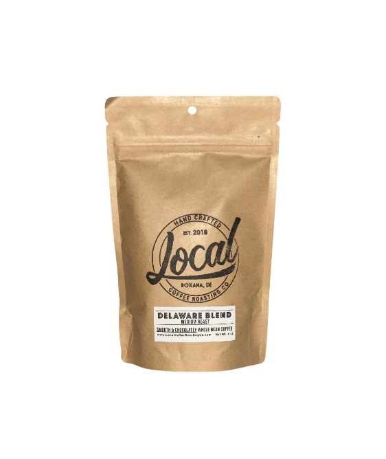 Local Coffee Roasting Company. Delaware Blend. Medium Roast Coffee