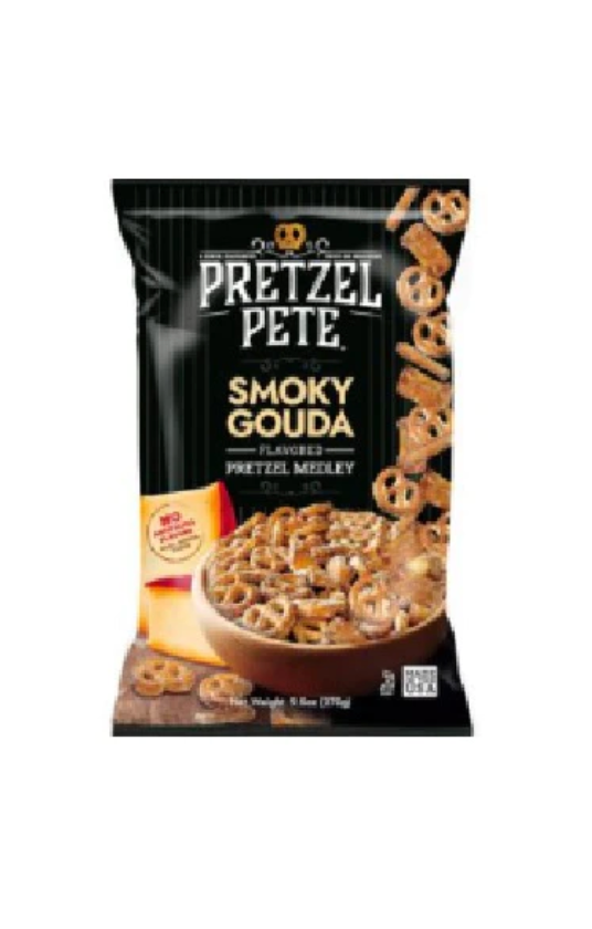 pretzel pete Smoky Gouda flavored pretzel medley bag