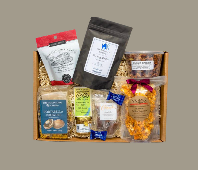 Sample the Brandywine Valley Gift Box. Local Brandywine Valley Gift Box. Taste Local Eats Gift Box