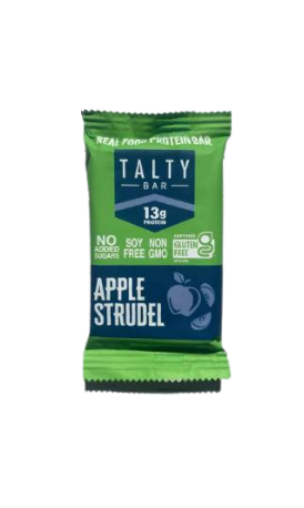 Talty Bar. Apple Strudel Flavored Protein Bar