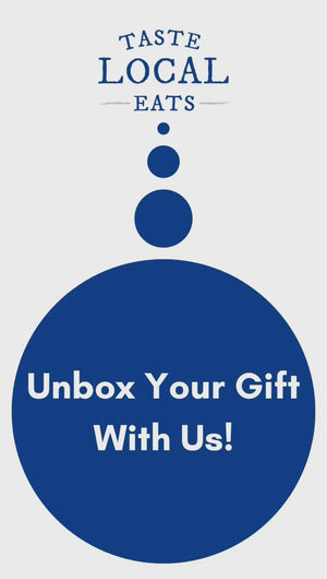 Party in a Box Gift Box. Local Party Gift Box. Taste Local Eats Gift Box