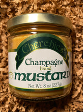 Load image into Gallery viewer, Cherchies Champagne brand mustard jar
