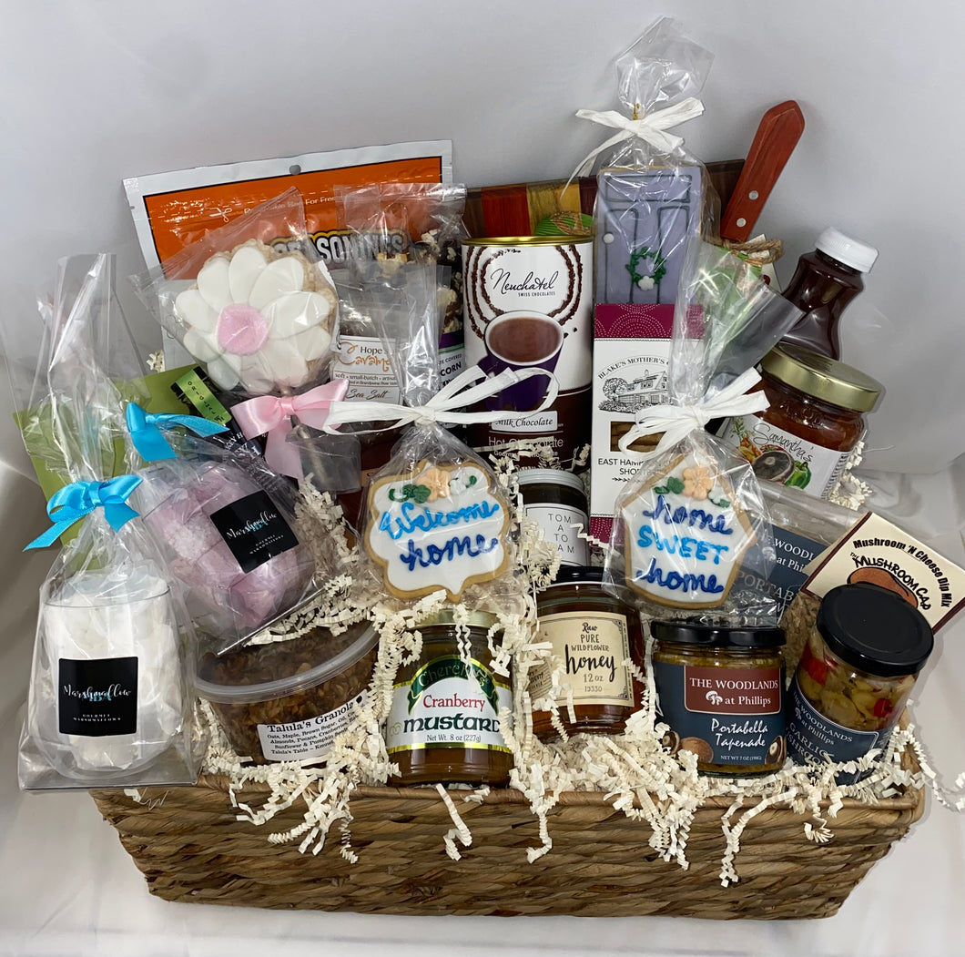 New Homeowner Gift Box. Taste Local Treats Gift Basket. Realtor Gift Basket